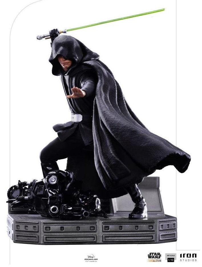 Estátua Iron Studios BDS: The Mandalorian – Luke Skywalker Versão de Combate Art Scale 1/10 - Colecionáveis - Iron Studios