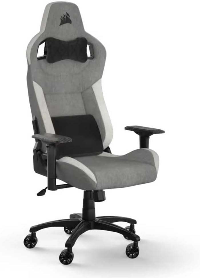 Cadeira Gaming Corsair T3 Rush Cinza/Prateado - TEK - Informática - Corsair