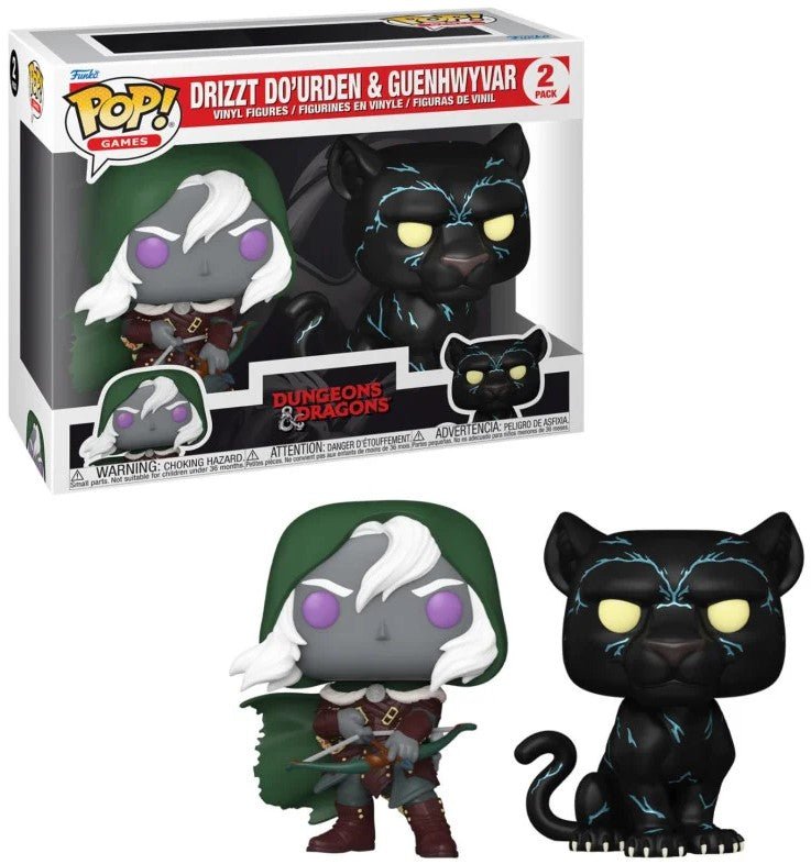Pack de 2 Figuras POP! Dungeons & Dragons Drizzt Dourden & Guenhwyvar 9 cm - Colecionáveis - Funko