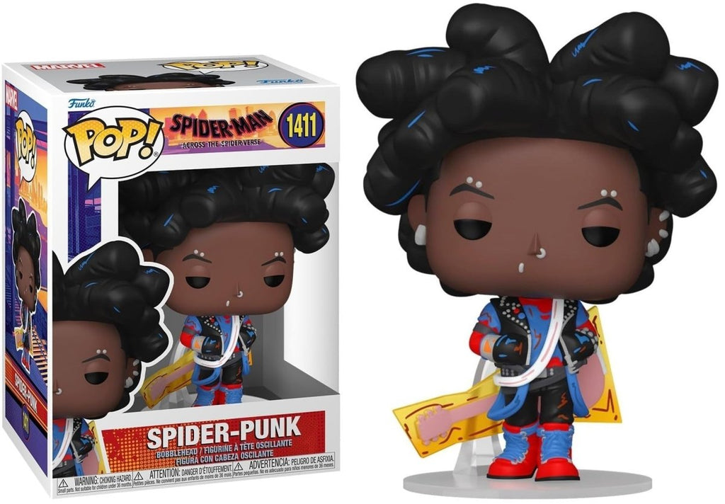 POP! Marvel – Spider - Punk (Desmascarado) | Spider - Man Across The Spider - Verse 9 cm - Colecionáveis - Funko