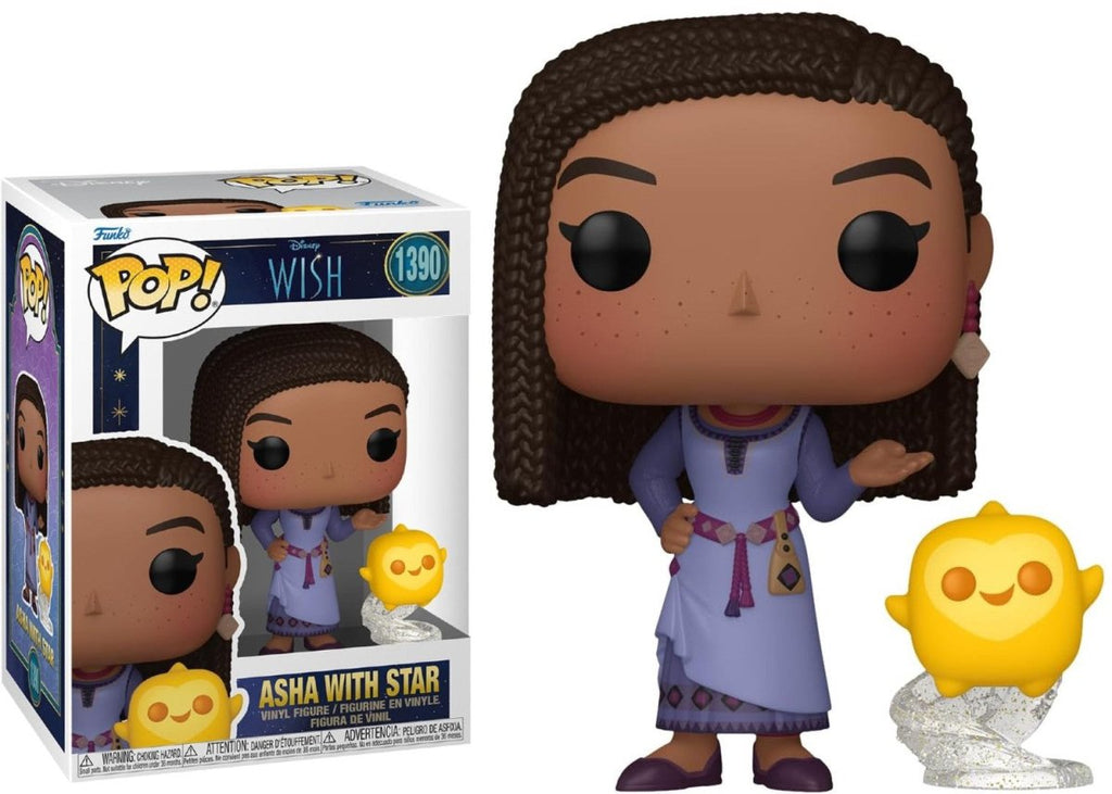 POP! & Buddy – Asha with Star (Disney Wish) 9 cm - Colecionáveis - Funko