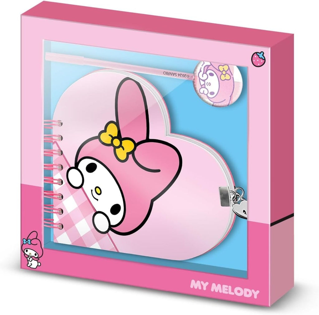 Conjunto Diário e Caneta My Melody - Papelaria - Karactermania