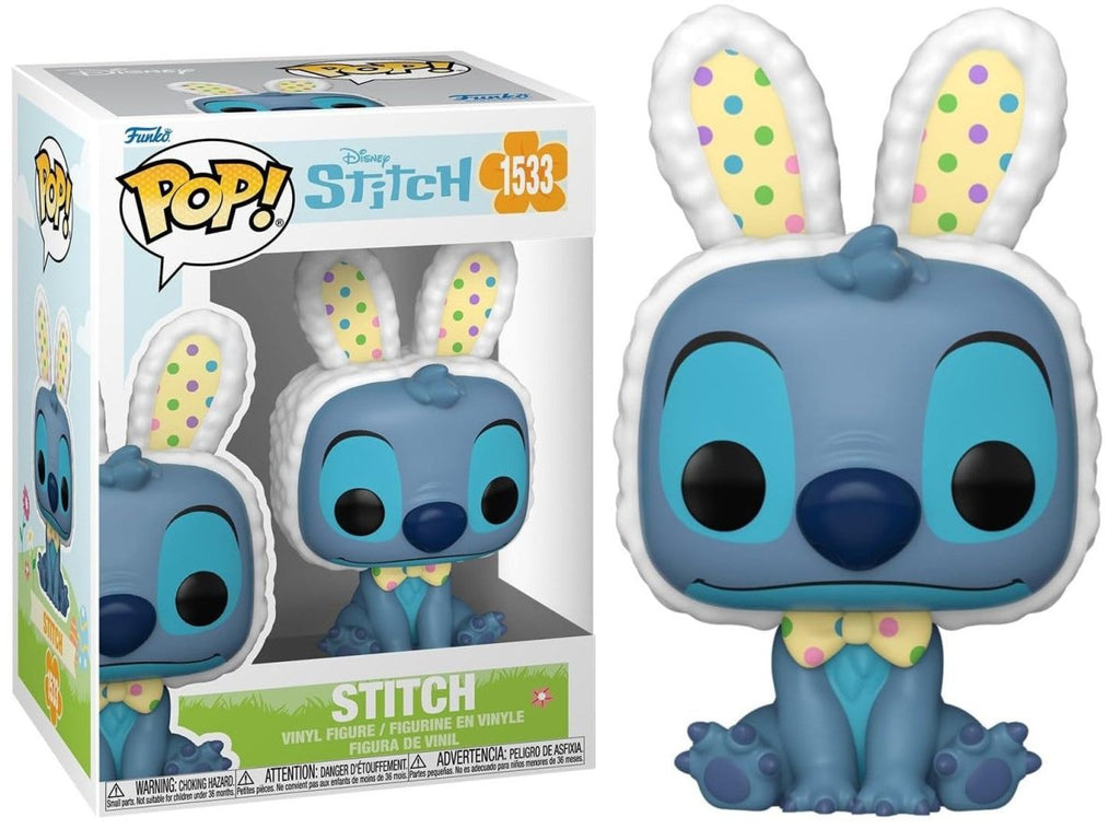 POP! Disney – Stitch Easter Bunny 9 cm - Colecionáveis - Funko