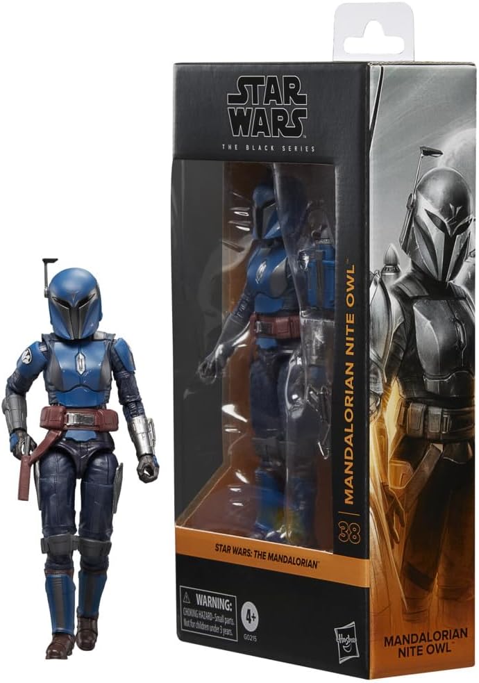 Star Wars The Mandalorian Nite Owl Black Series – Figura Articulada 15 cm - Toys - Hasbro