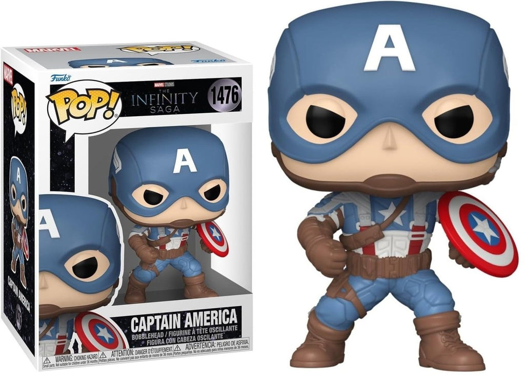 POP! Marvel Infinity Saga Capitão América 9 cm - Colecionáveis - Funko