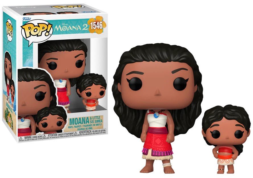 POP! Disney Vaiana Moana 2 - Moana & Simea 9 cm - Colecionáveis - Funko