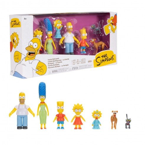 Pack Família Simpsons – Conjunto de 7 Figuras (6cm) - Toys - Jakks Pacific