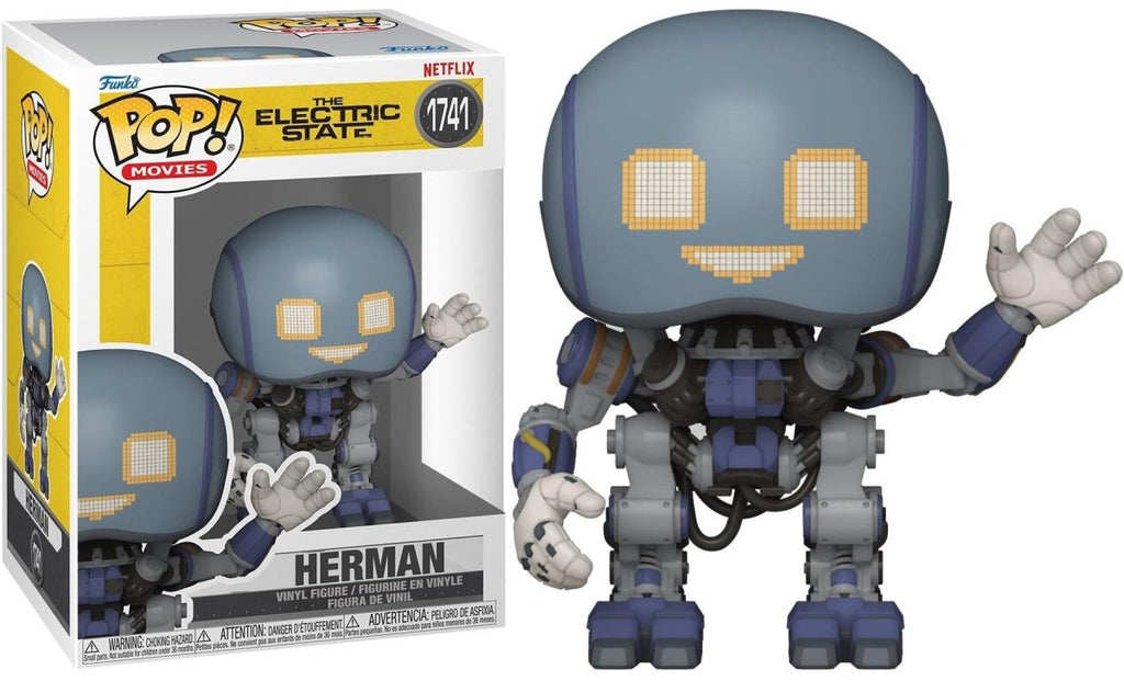 POP! Movies: The Electric State – Herman (Robot) 9 cm - Colecionáveis - Funko