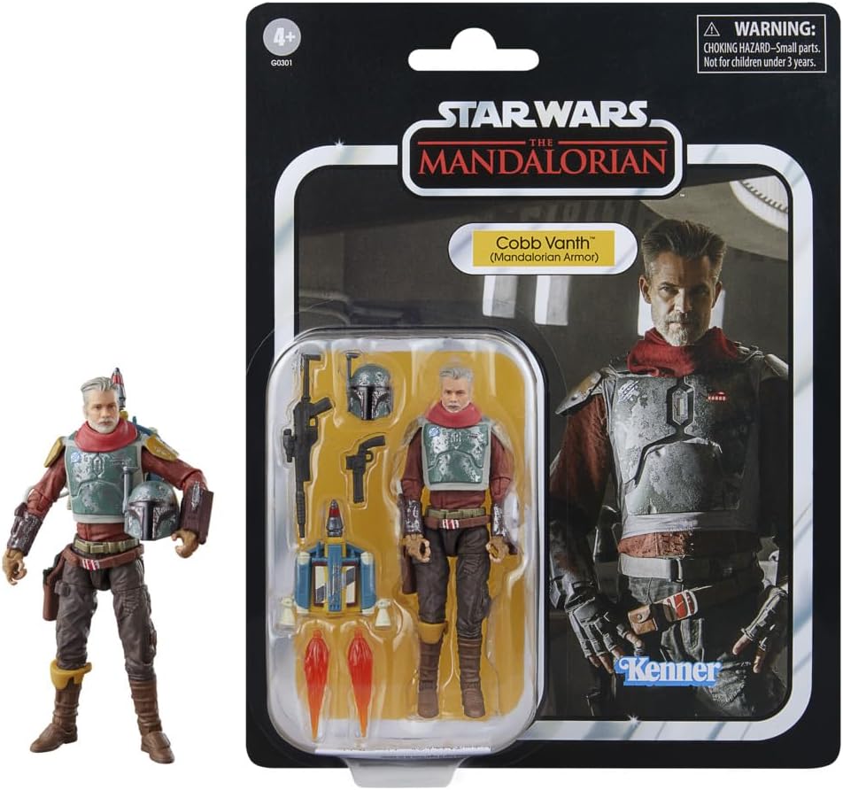 Figura Star Wars – Cobb Vanth com Armadura Mandaloriana 10 cm (Vintage Collection) - Colecionáveis - Hasbro