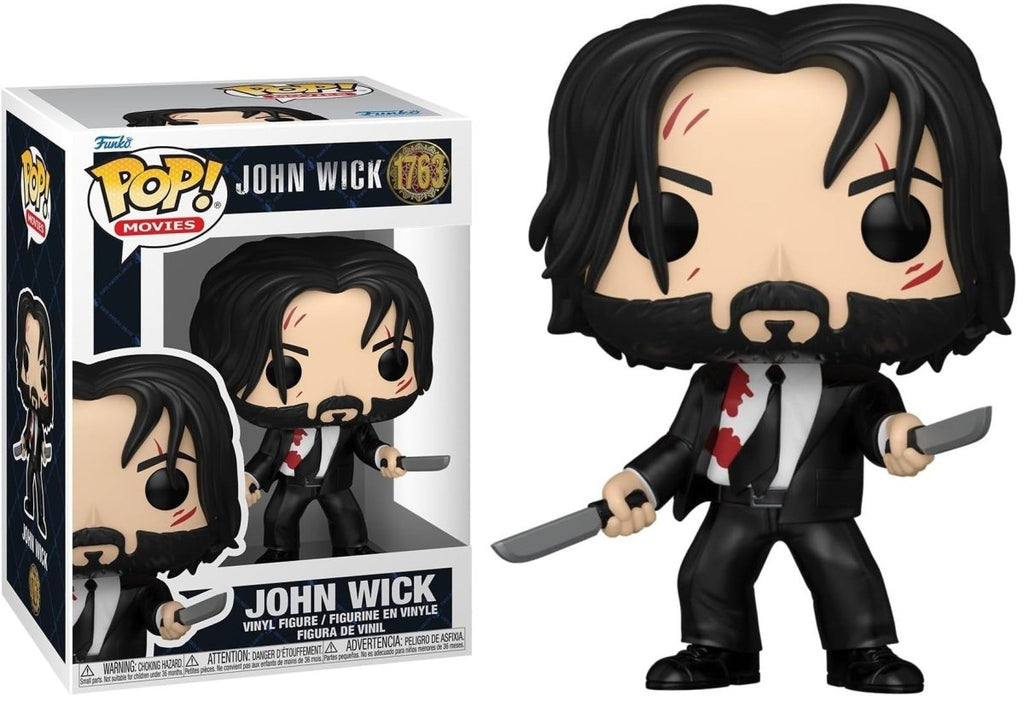 POP! John Wick com Facas Duplas 9 cm - Colecionáveis - Funko