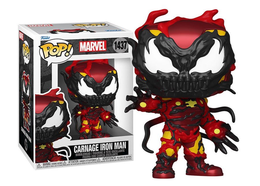 POP! Marvel: Carnage Iron Man - Figura de Vinil 9 cm - Colecionáveis - Funko