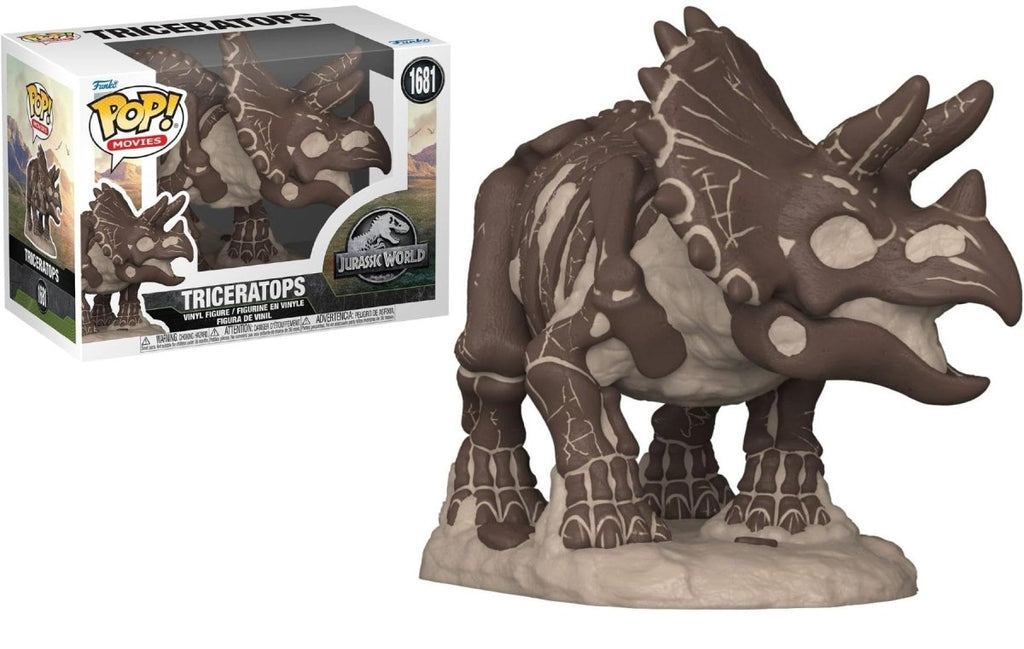 POP! Jurassic Park Triceratops (Fóssil) 9 cm - Colecionáveis - Funko