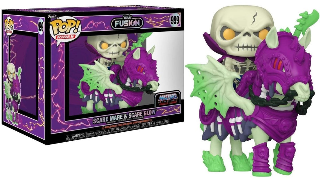 POP! Funko Rides Masters of the Universe Scare Glow com Nyte Mare 15cm - Colecionáveis - Funko