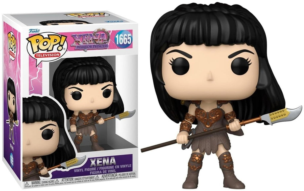 POP! Xena: Warrior Princess - Xena com Lança 9 cm - Colecionáveis - Funko