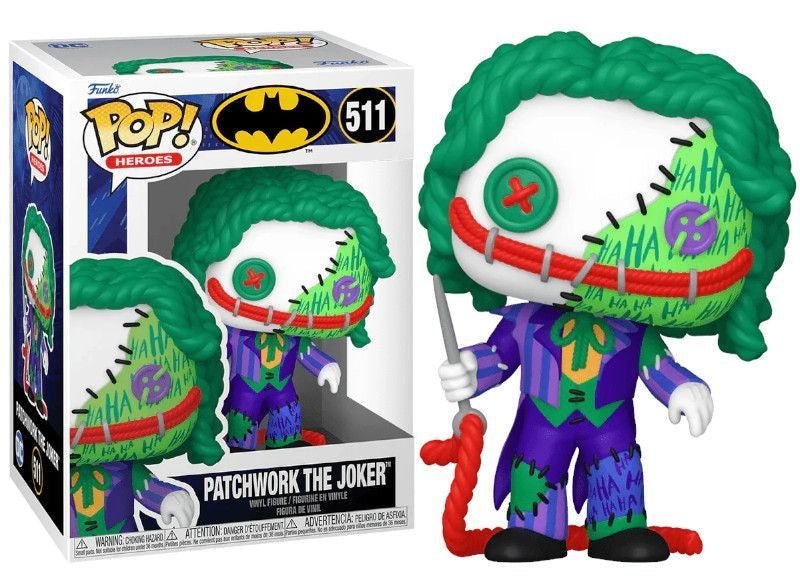 POP! DC Comics - Patchwork Joker 9 cm - Colecionáveis - Funko