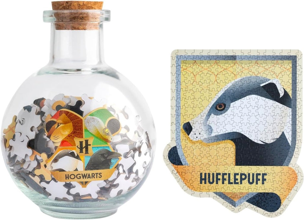 Harry Potter Puzzle Hufflepuff - 322 Peças | Edição Colecionável em Frasco de Poção - Jogos e Puzzles - erik