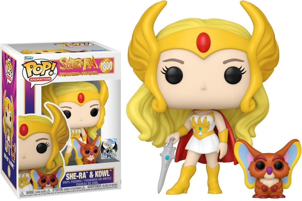 POP! She - Ra & Kowl – Masters of the Universe 9 cm - Colecionáveis - Funko