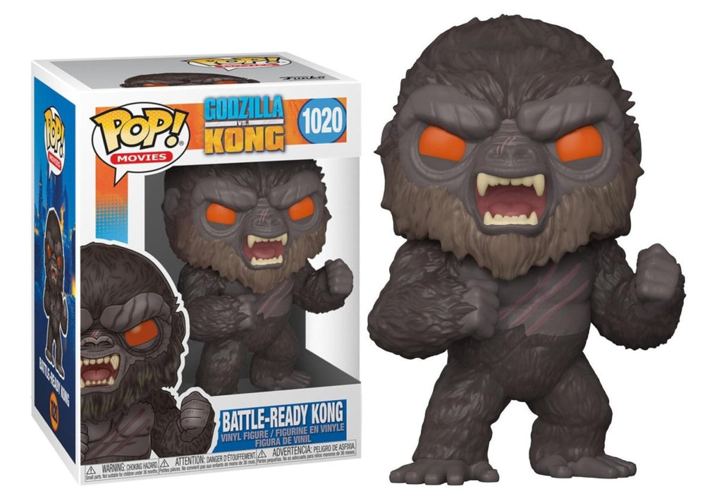 POP! Battle - Ready Kong – Godzilla vs. Kong 9 cm - Colecionáveis - Funko
