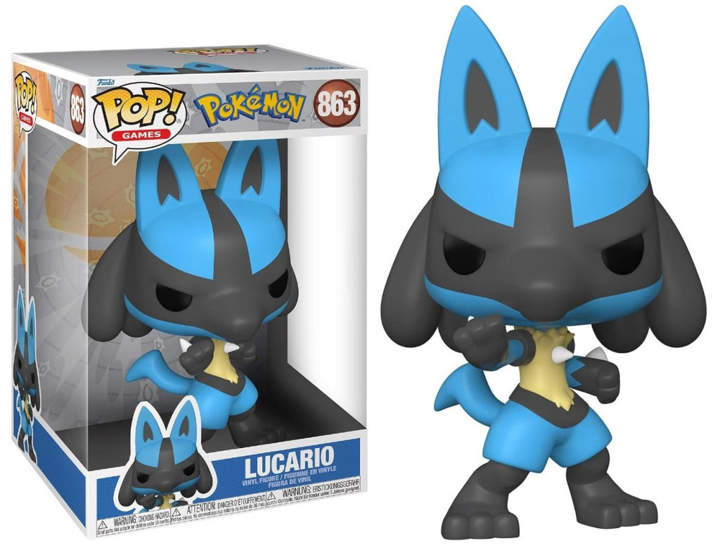 POP! Jumbo Pokémon – Lucario 25 cm - Colecionáveis - Funko