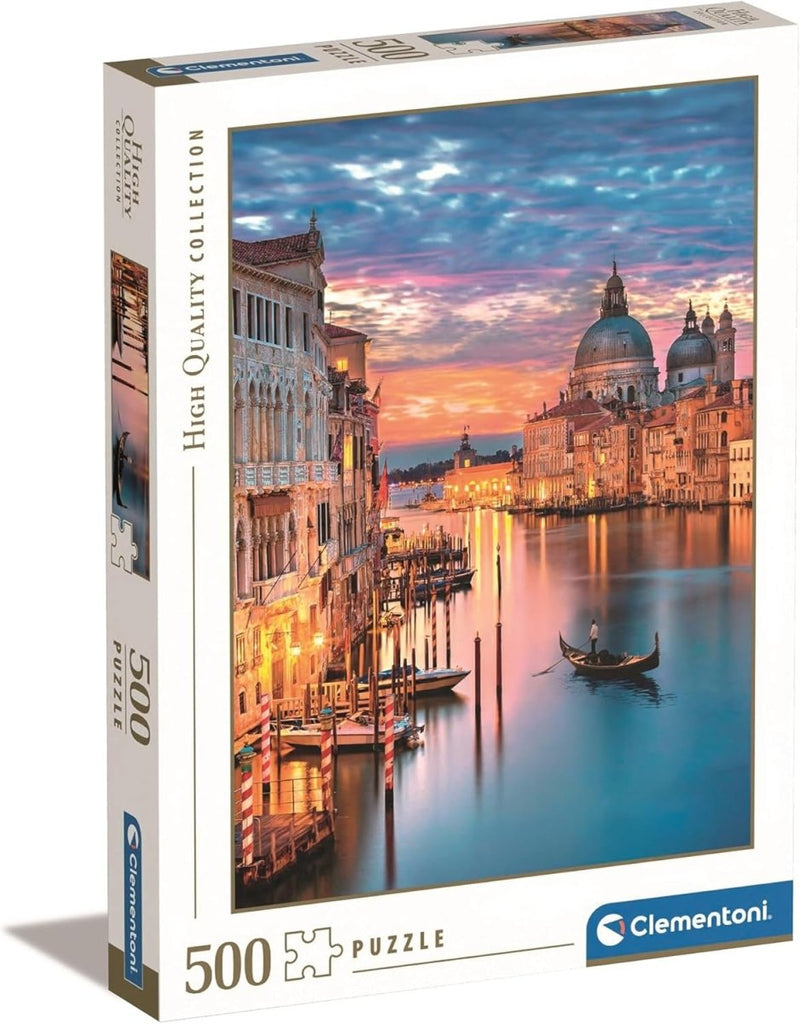 Puzzle Veneza Iluminada 500 Peças – Uma Viagem Encantadora - Jogos e Puzzles - Clementoni