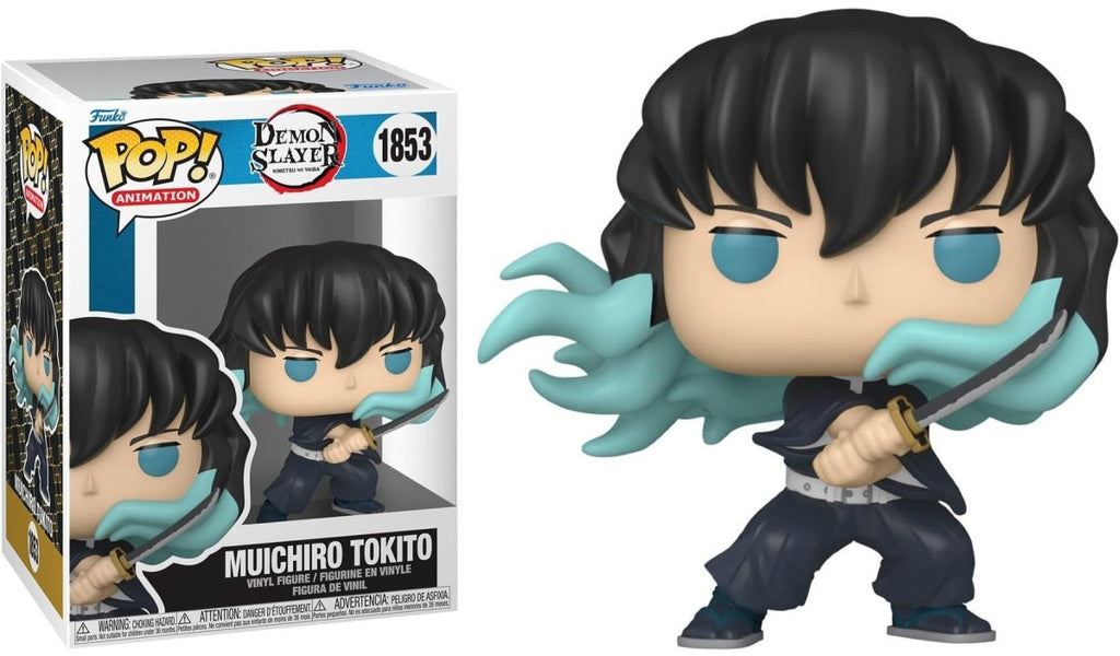 POP! Demon Slayer – Muichiro Tokito (Attack) 9 cm - Colecionáveis - Funko