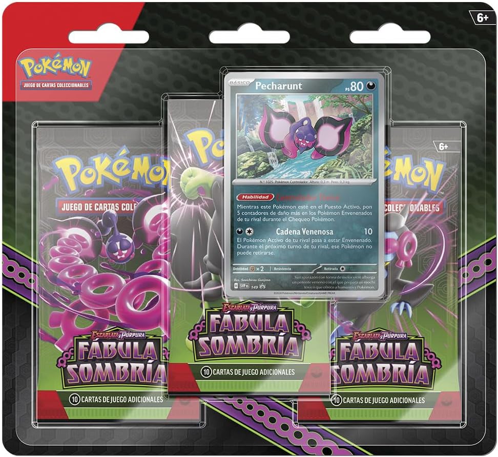Pokémon TCG - Scarlet & Purple Shrouded Fable Blister Pack (Espanhol) - Jogos e Puzzles - POKEMON TRADING CARD
