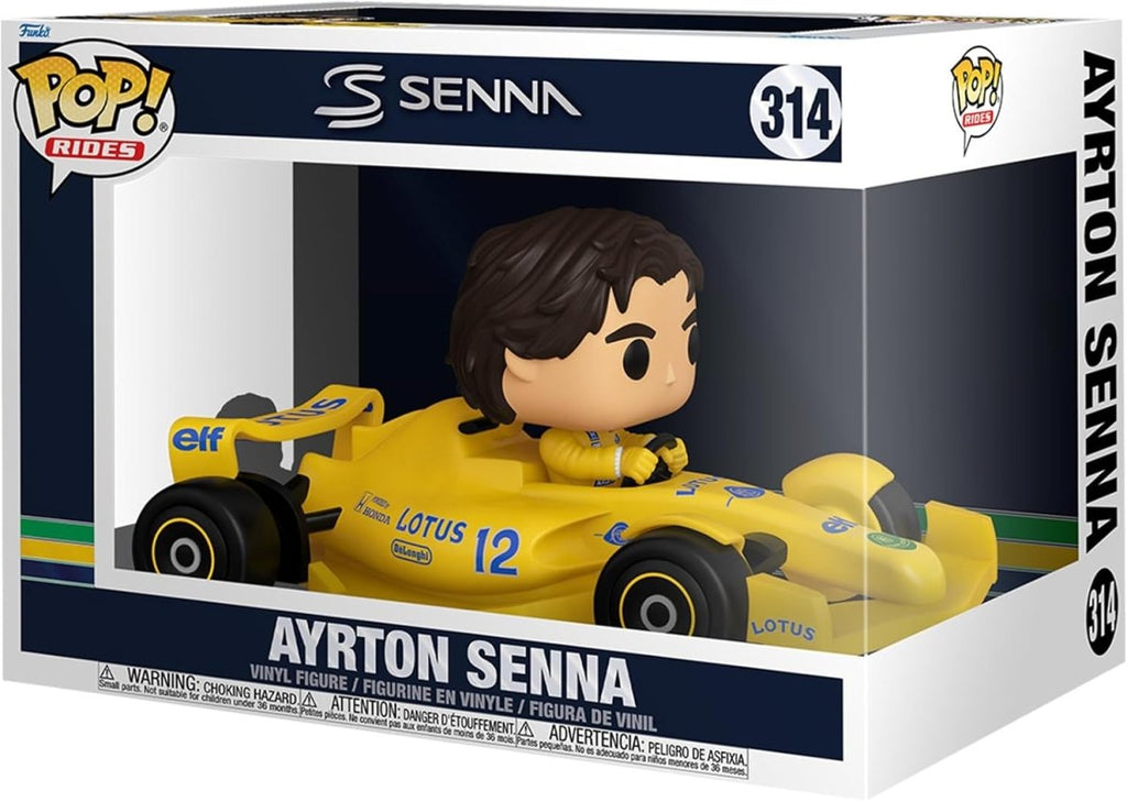 POP! Rides Super Deluxe – Ayrton Senna Lotus 15 cm - Colecionáveis - Funko