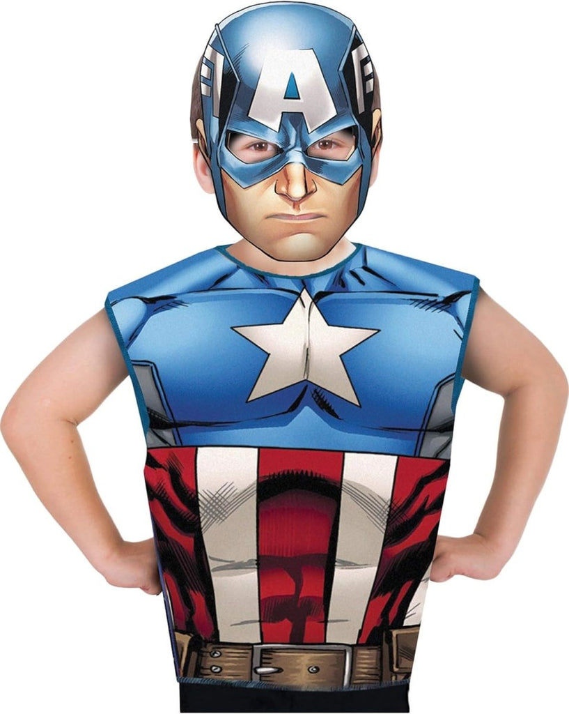 Fato Infantil Capitão América com Máscara - Marvel Avengers (3 - 6 anos) - Toys - RUBIES