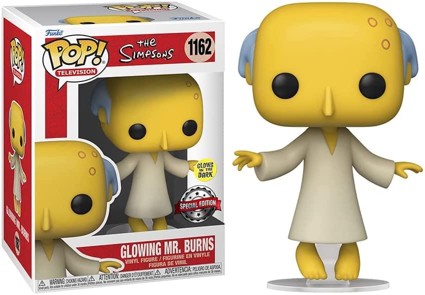 POP! The Simpsons – Glowing Mr. Burns (Exclusivo) 9 cm - Colecionáveis - Funko