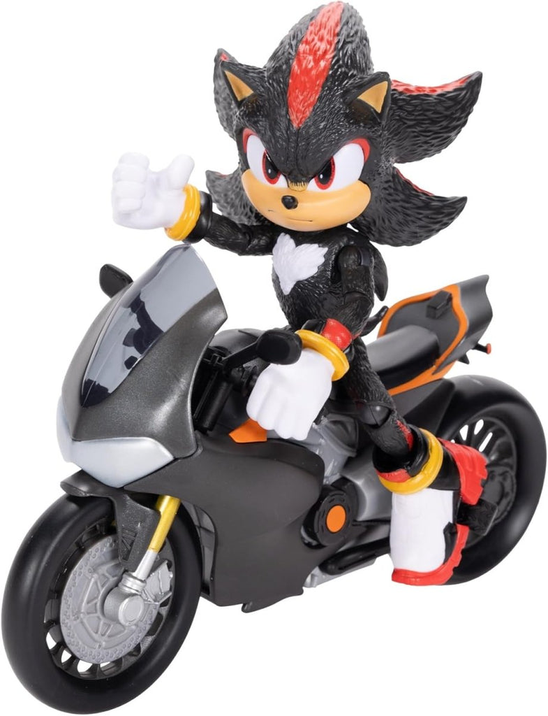 Figura Articulada Shadow com Motocicleta – Sonic 3: O Filme (13 cm) - Toys - Jakks Pacific
