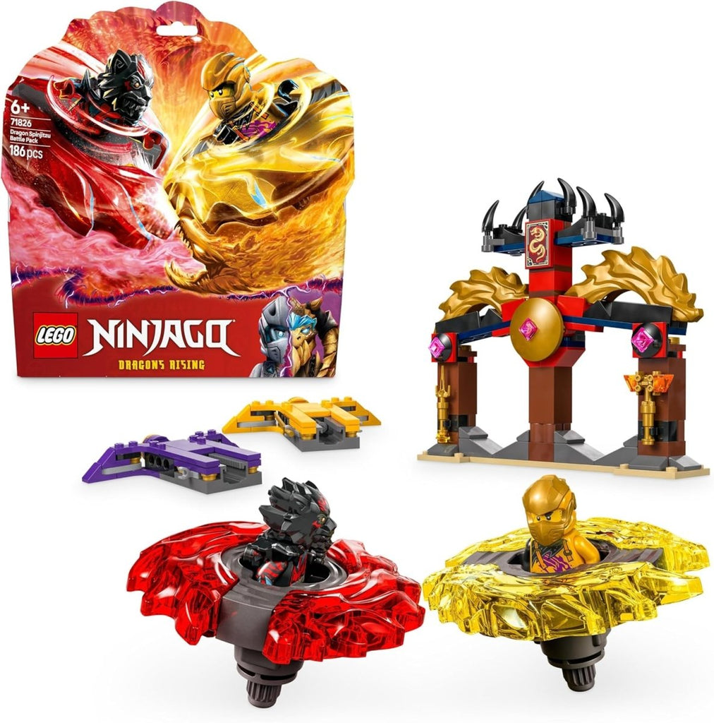 LEGO Ninjago - Pack de Combate Spinjitzu do Dragão com 2 Minifiguras (71826) - Toys - LEGO