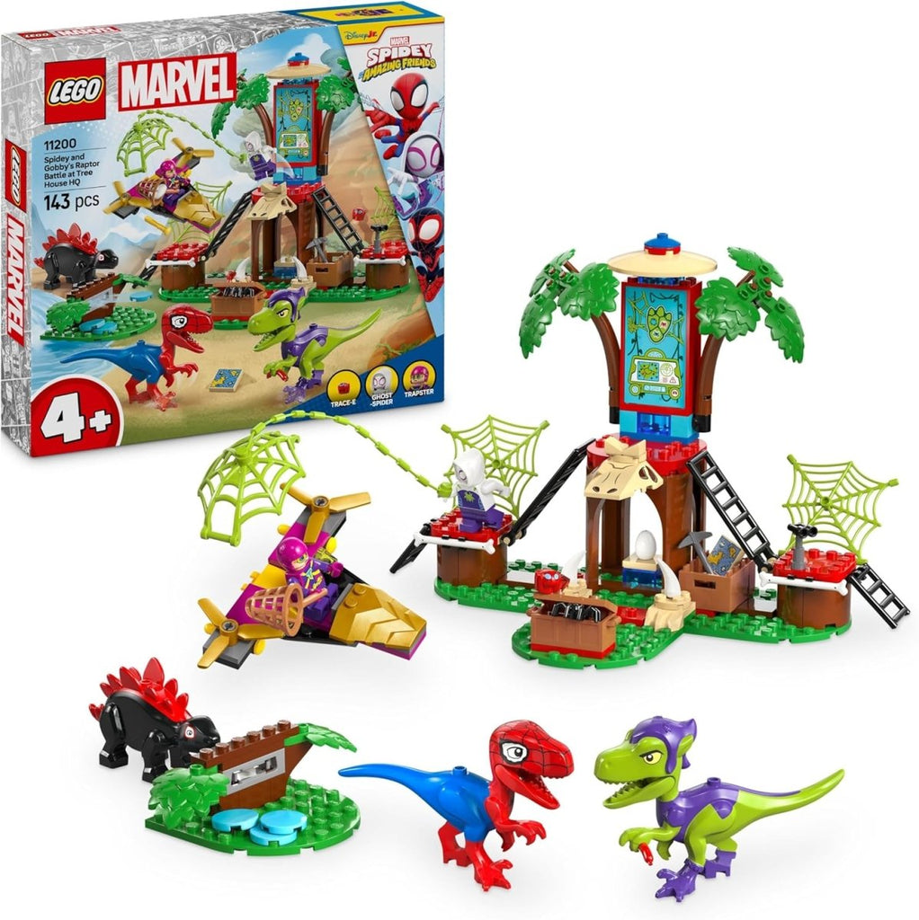 LEGO Marvel Spidey e Gobby - Batalha de Raptors no Quartel - General da Casa da Árvore (11200) - Toys - LEGO