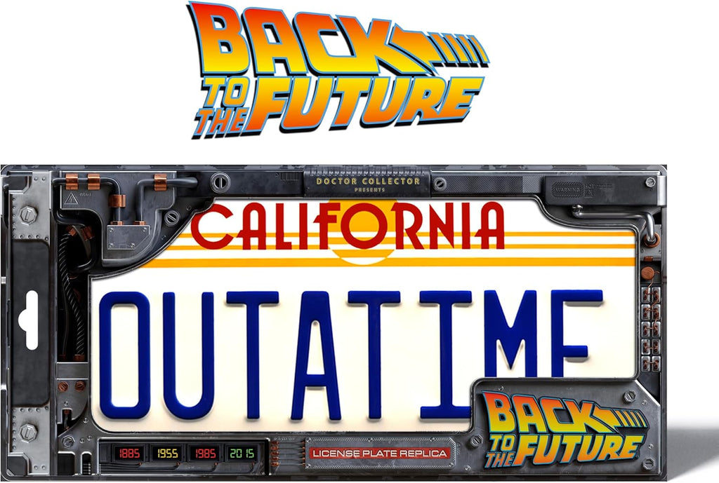 Back to the Future – Réplica Oficial Matrícula OUTATIME DeLorean 1:1