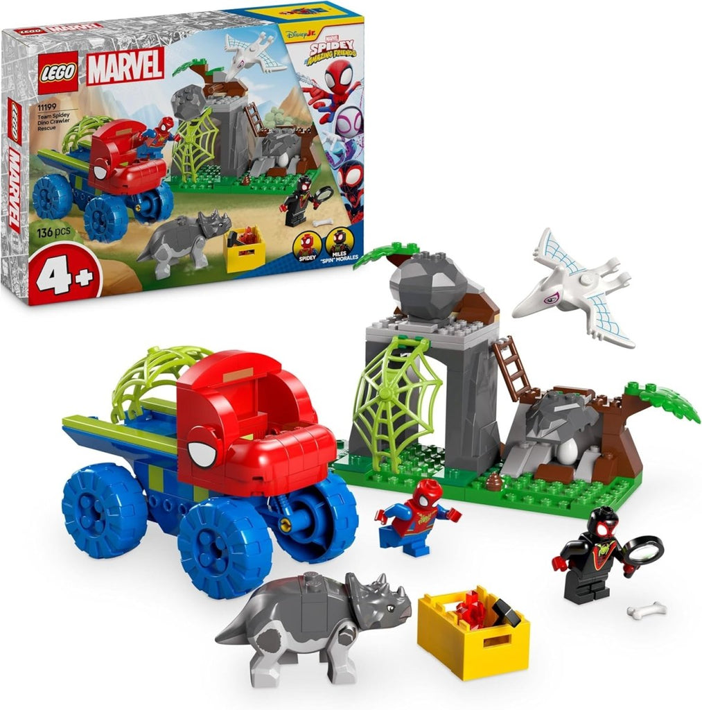 LEGO Marvel Equipa Spidey - Resgate com Veículo Dinossauro Todo - o - Terreno 11199 - Toys - LEGO