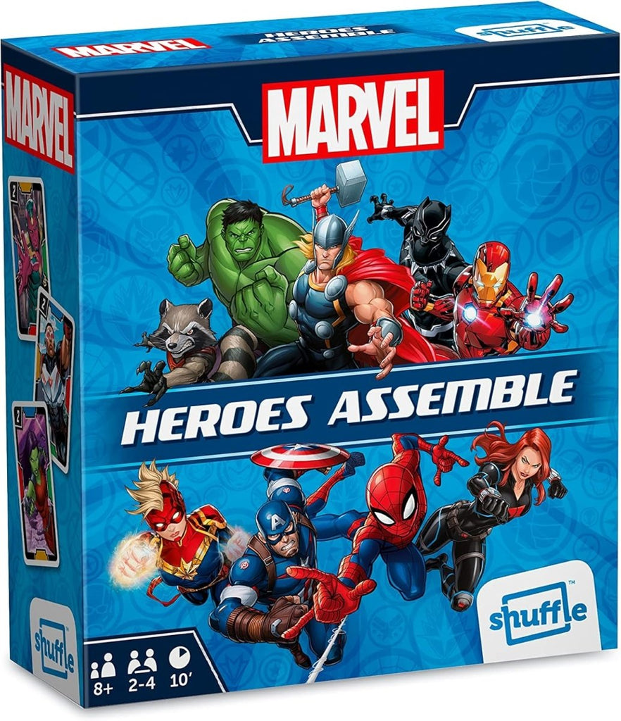 Jogo de Mesa Shuffle Avengers - Aventura Marvel para 2 a 4 Jogadores - Jogos e Puzzles - SHUFFLE