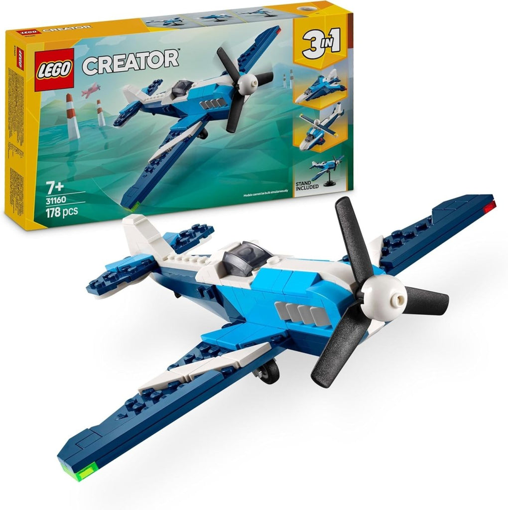 LEGO Creator 3 - em - 1 Aeronave: Avião de Corrida Transformável (31160) - Toys - LEGO