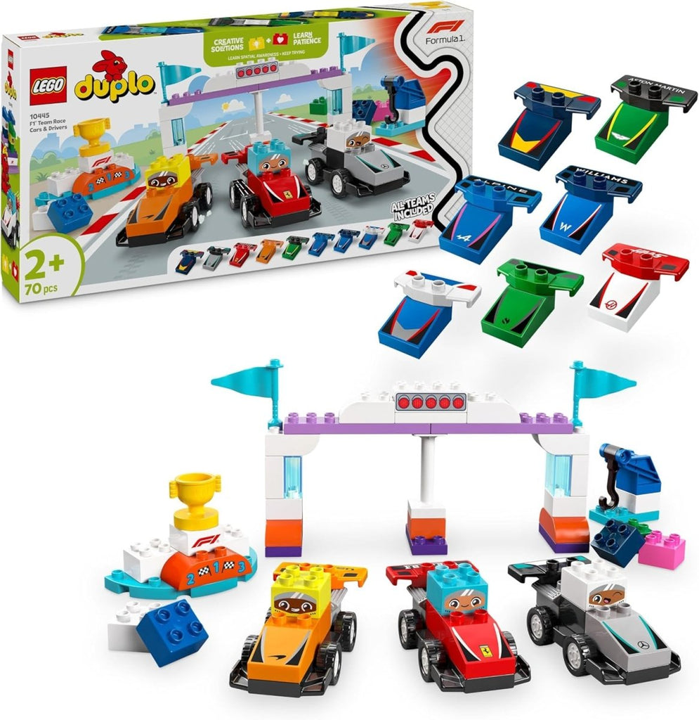 LEGO DUPLO F1 Carros e Pilotos das Equipas (10445) - Toys - LEGO