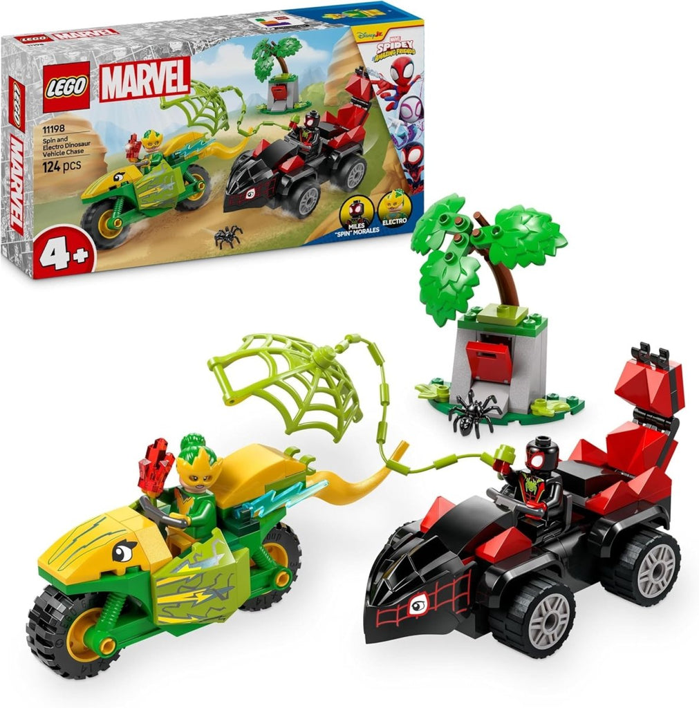 LEGO Marvel Spin e Electro: Duelo de Veículos Dinossauro 11198 - Toys - LEGO