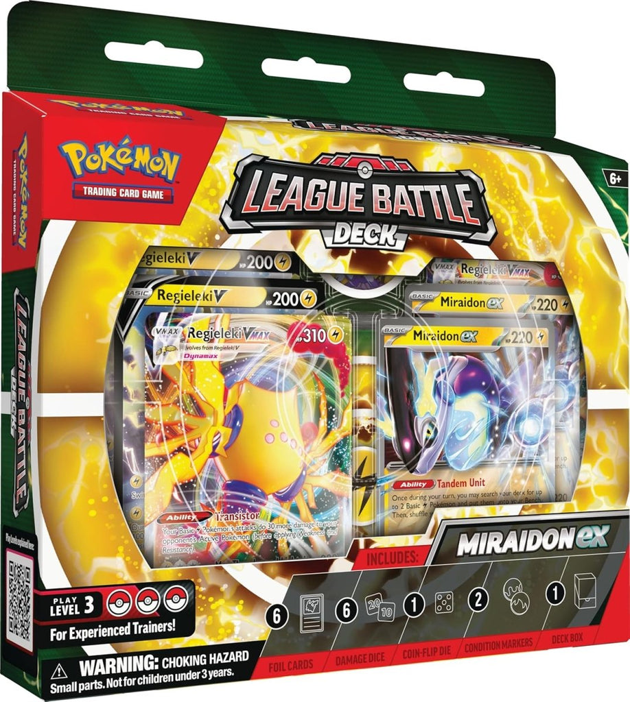 Pokémon TCG: Miraidon ex League Battle Deck – Baralho Competitivo (Inglês) - Jogos e Puzzles - POKEMON TRADING CARD