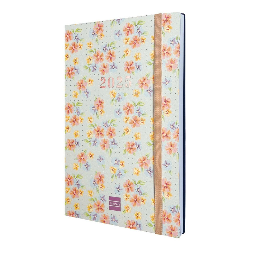 Agenda Escolar Semanal A5 2024/25 Finocam Dotted 16M Bloom com Elástico - Papelaria - Finocam