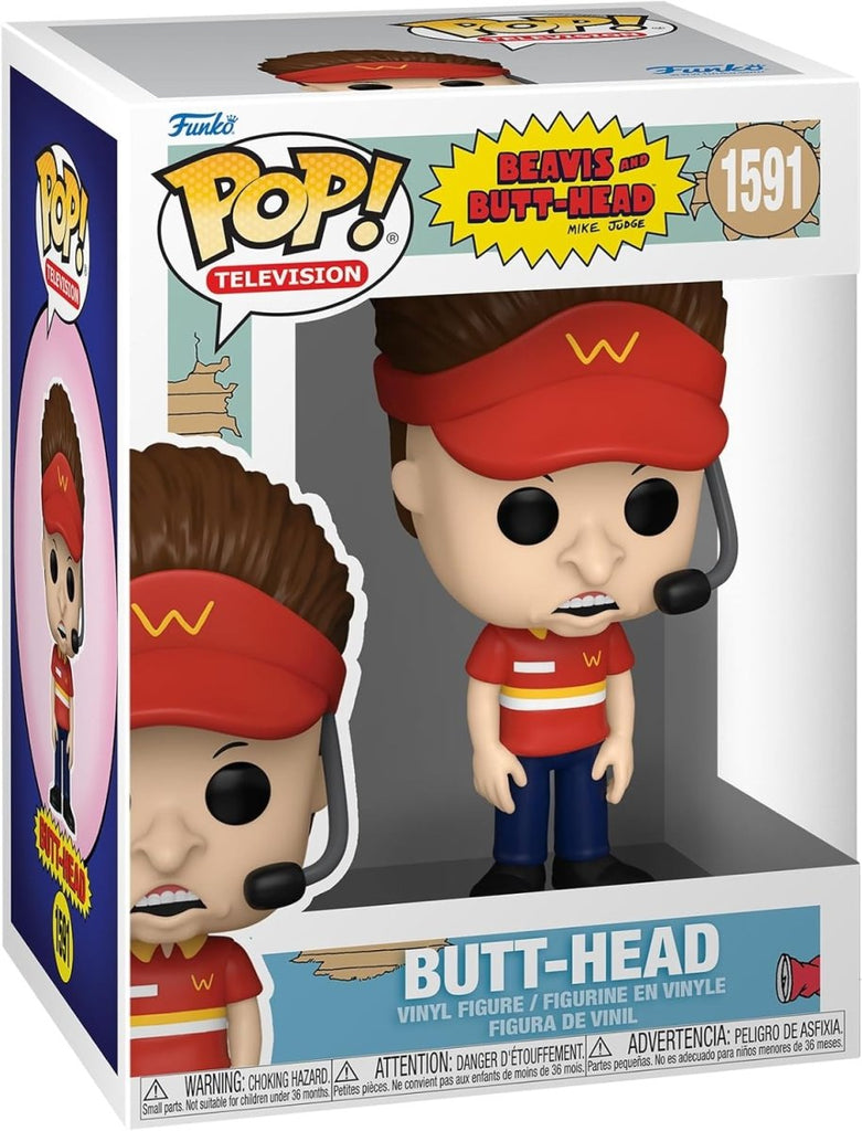 POP! Beavis and Butt - Head – Butt - Head 9 cm - Colecionáveis - Funko