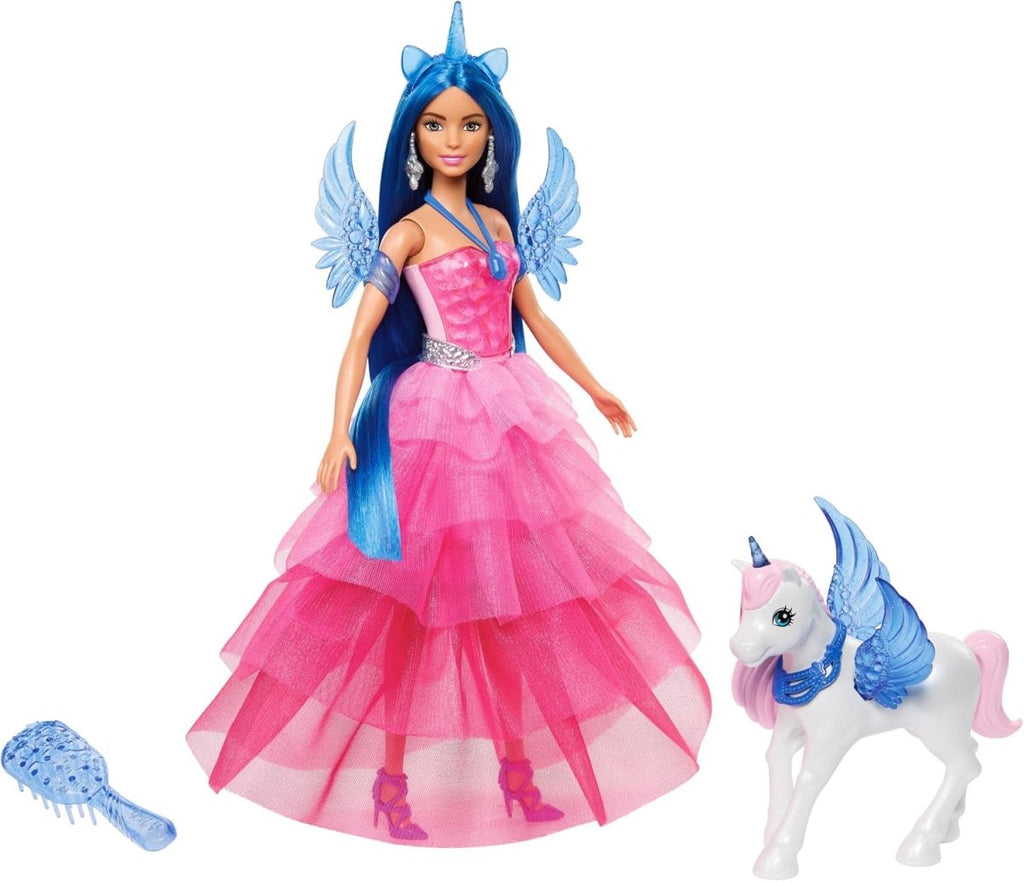 Barbie Sapphire com Unicórnio Alado - Edição 65º Aniversário - Toys - Mattel