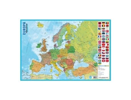 Base Didática Mapa da Europa 60x40cm - Papelaria - erik