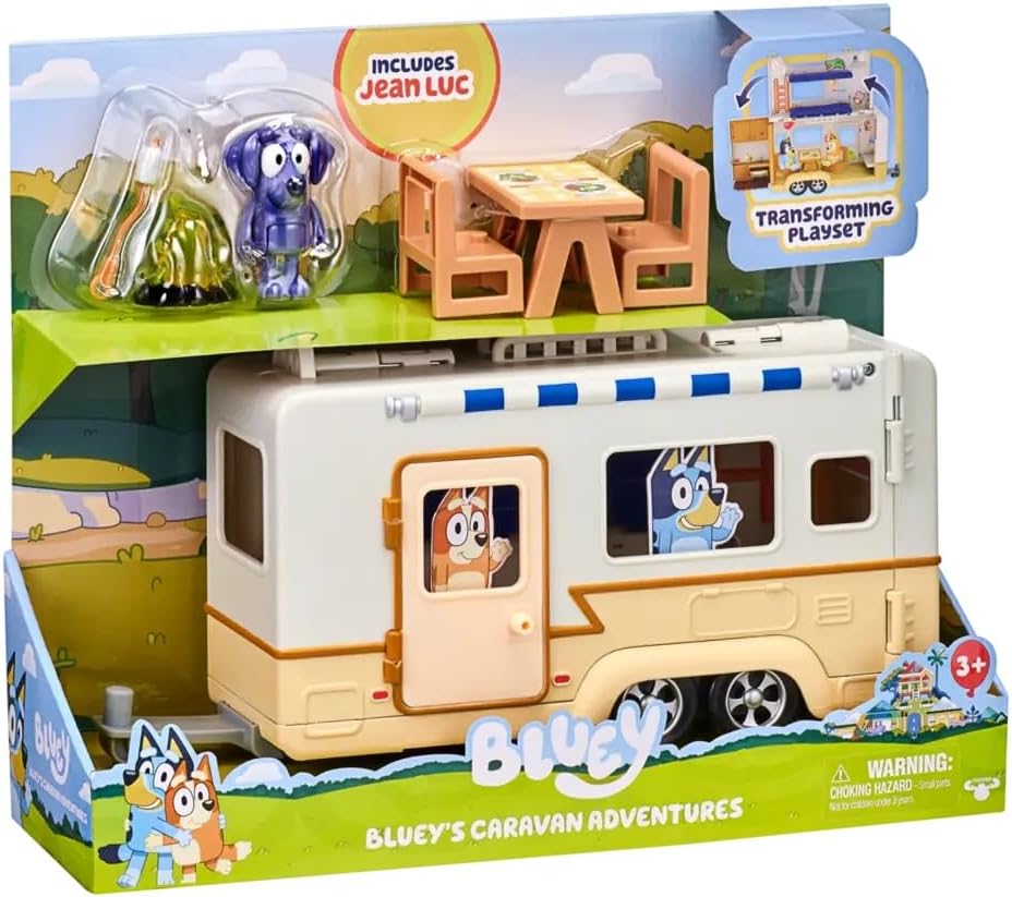 Bluey Action Figure com Veículo - Aventura na Caravana - Toys - Moose Toys