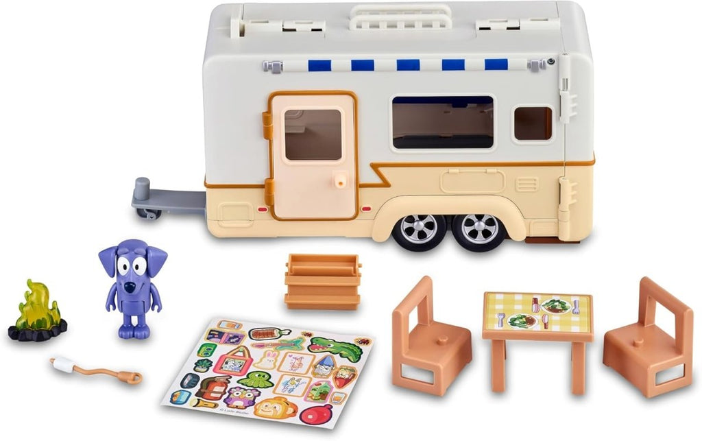 Bluey - Caravana de Aventuras Famosa com Figura e Acessórios - Toys - Famosa