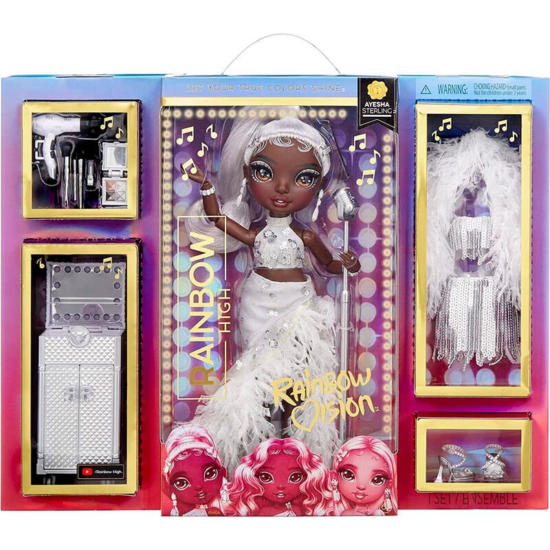 Boneca Ayesha Esterlina Rainbow High 28cm - Edição Especial - Toys - MGA