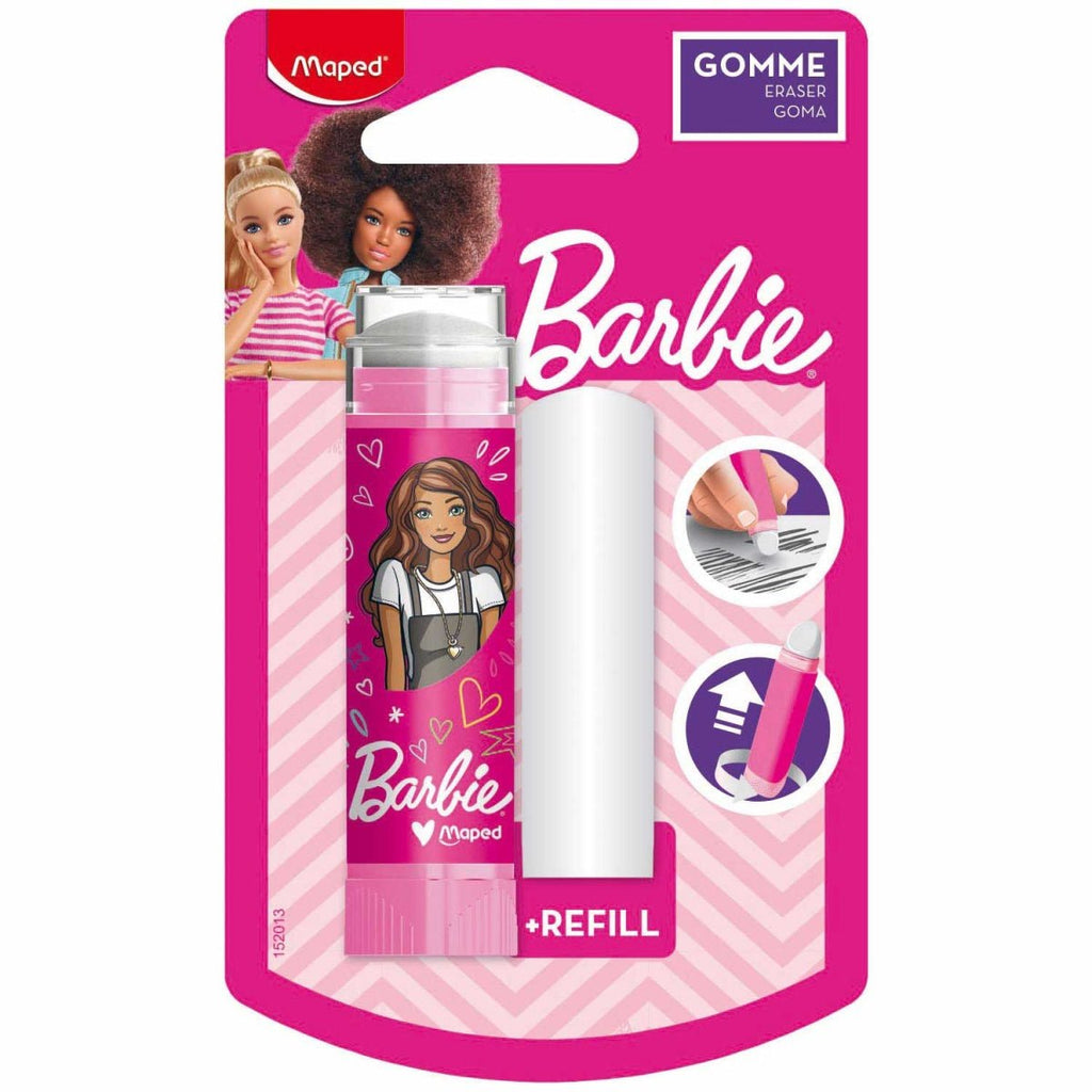 Borracha Stick + Recarga Maped Barbie - Papelaria - MAPED