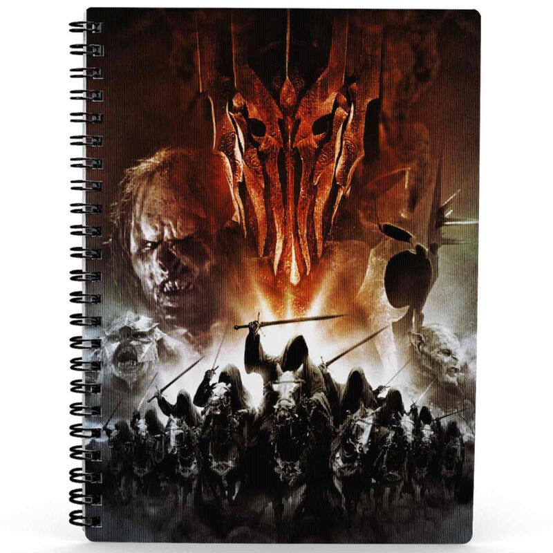 Caderno 3D Exército O Senhor dos Anéis - Papelaria - SD Toys