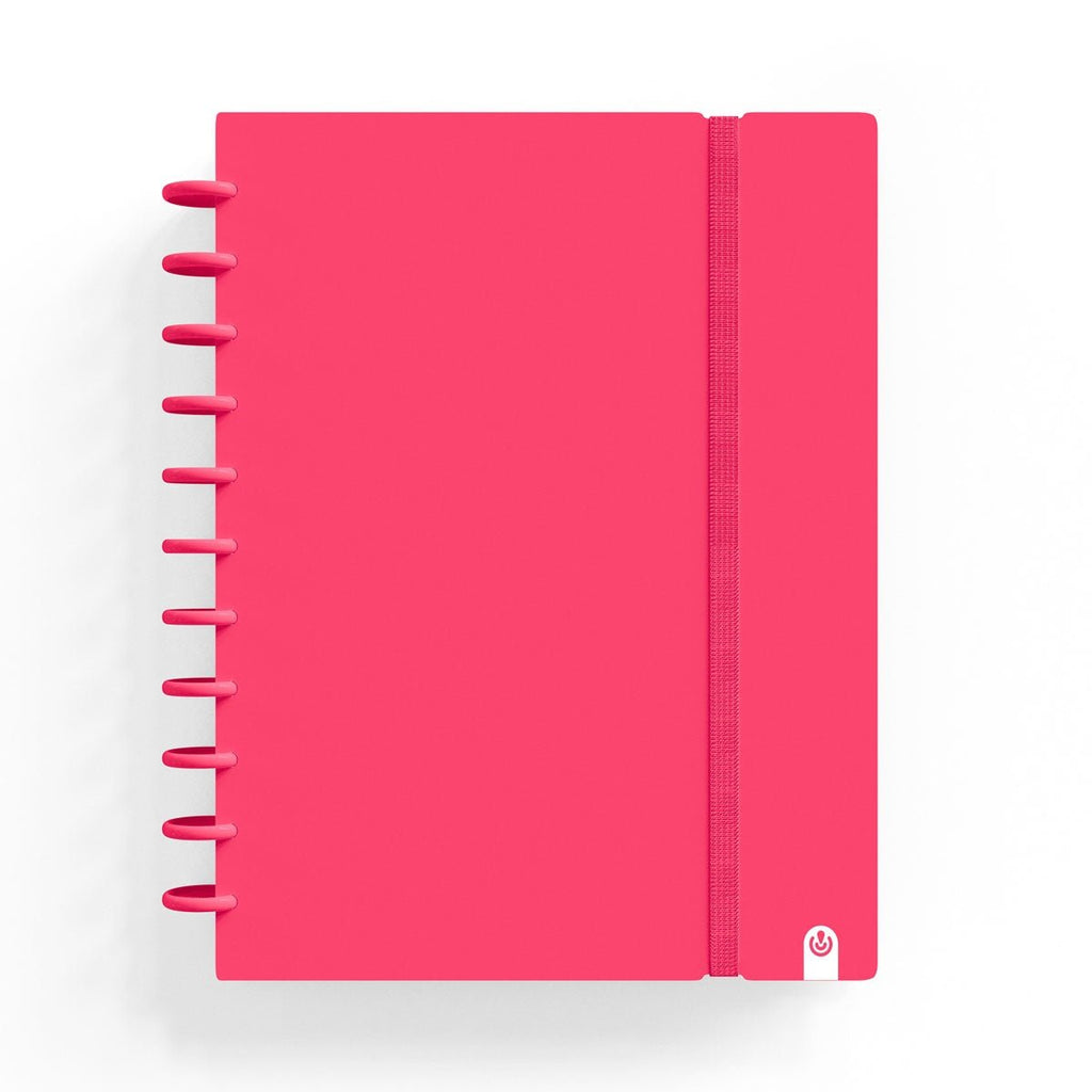 Caderno Ingeniox A4 Pautado 80 Folhas 100g Vermelho com Elástico - Papelaria - Ingeniox