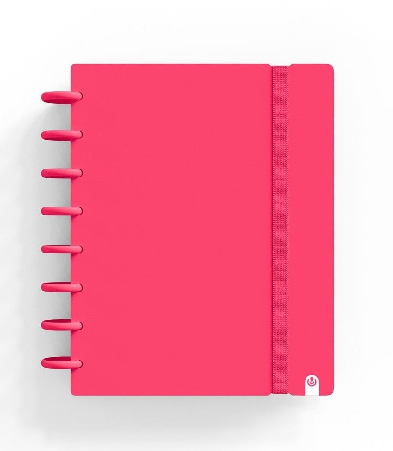 Caderno Ingeniox A5 Pautado 80 Folhas 100g Vermelho com Elástico - Papelaria - Ingeniox